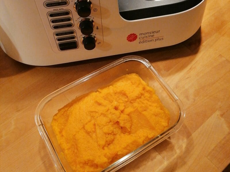Purée courges et carottes au Thermomix - Cookomix