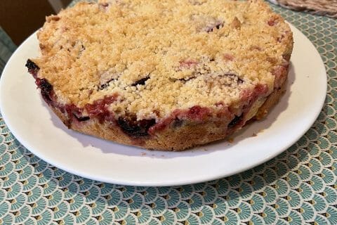 Cliquez pour zoomer ! Crumb cake aux prunes Thermomix par Manuchon1006