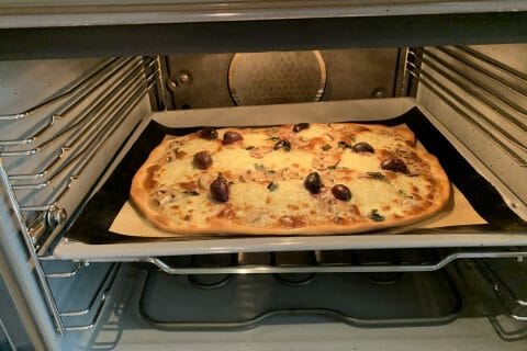 Cliquez pour zoomer ! Pizza blanche aux champignons Thermomix par Manuchon1006