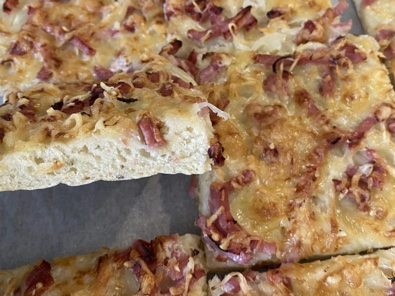 Cliquez pour zoomer ! Fougasse chèvre et lardons Thermomix par ste_1