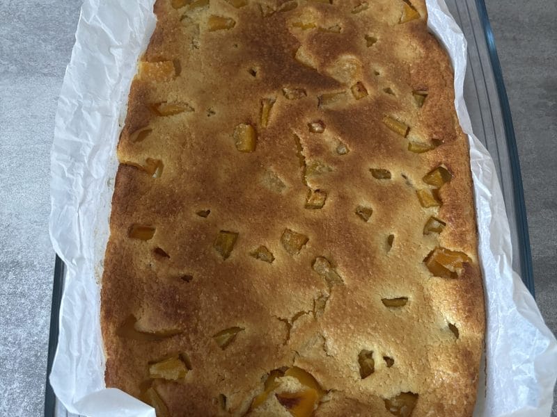 Cliquez pour zoomer ! Clafoutis aux pêches Thermomix par ste_1