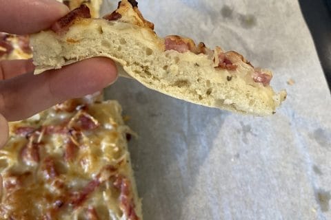 Cliquez pour zoomer ! Fougasse chèvre et lardons Thermomix par ste_1