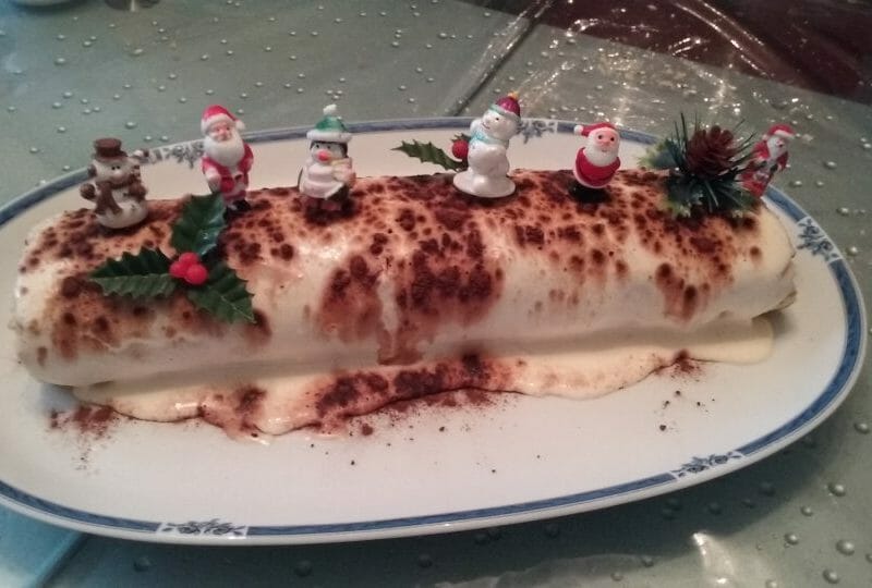 Cliquez pour zoomer ! Bûche Tiramisu Thermomix par Marie.03.21