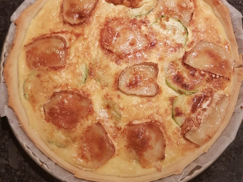 Cliquez pour zoomer ! Tarte courgettes, chèvre et pignons de pin Thermomix par fau_1