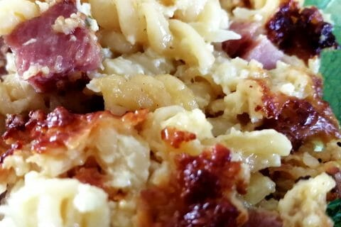 Cliquez pour zoomer ! Gratin de fusilli au jambon Thermomix par tartinepouki