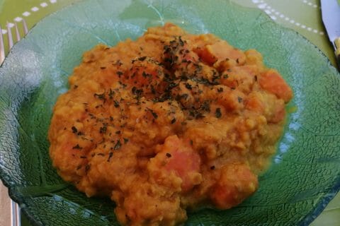 Cliquez pour zoomer ! Dhal de patate douce et de lentilles corail Thermomix par tartinepouki