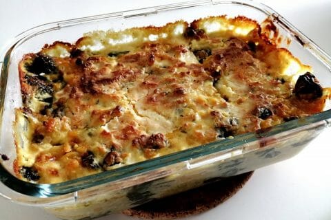 Cliquez pour zoomer ! Gratin de pâtes aux épinards et artichauts Thermomix par tartinepouki