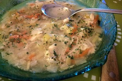 Cliquez pour zoomer ! Bouillon Chinois, poulet et poireaux Thermomix par tartinepouki