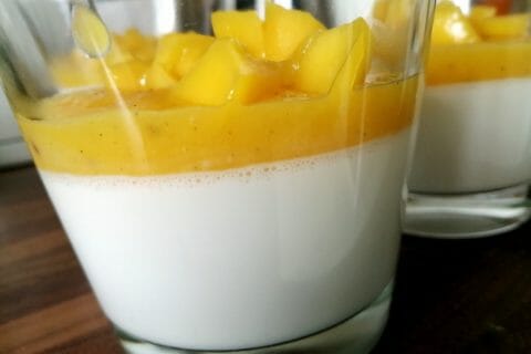 Cliquez pour zoomer ! Panna cotta coco mangue Thermomix par tartinepouki