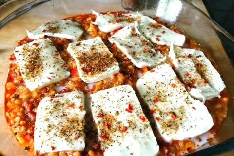 Cliquez pour zoomer ! Gratin de riz façon pizza Thermomix par tartinepouki
