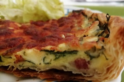 Cliquez pour zoomer ! Quiche épinards et lardons Thermomix par tartinepouki
