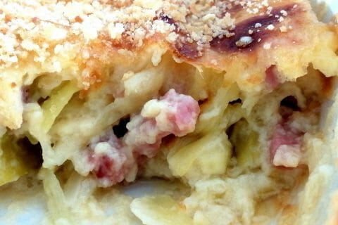 Cliquez pour zoomer ! Clafoutis de poireaux et lardons Thermomix par tartinepouki