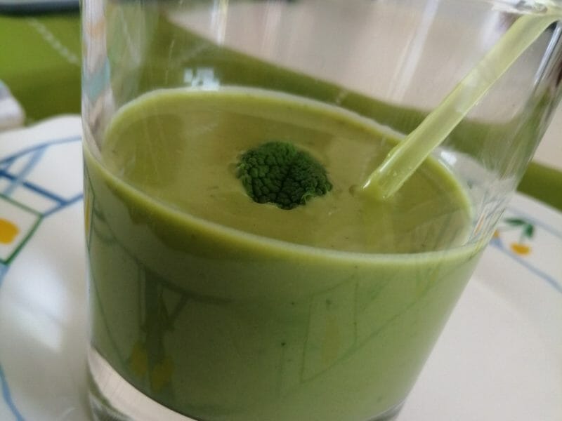 Cliquez pour zoomer ! Velouté glacé de petits pois à la menthe Thermomix par tartinepouki