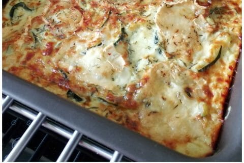 Cliquez pour zoomer ! Gratin de courgettes au chèvre Thermomix par tartinepouki