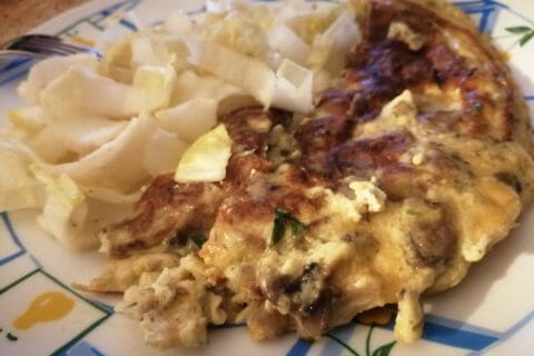 Cliquez pour zoomer ! Tortilla de champignons à l’ail Thermomix par tartinepouki