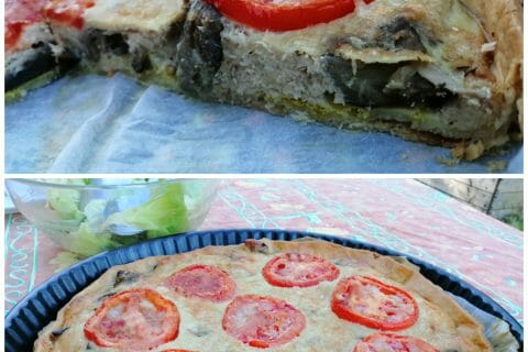 Cliquez pour zoomer ! Quiche thon et aubergines Thermomix par tartinepouki