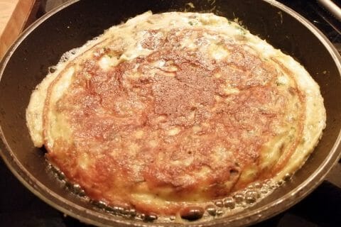 Cliquez pour zoomer ! Tortilla de champignons à l’ail Thermomix par tartinepouki