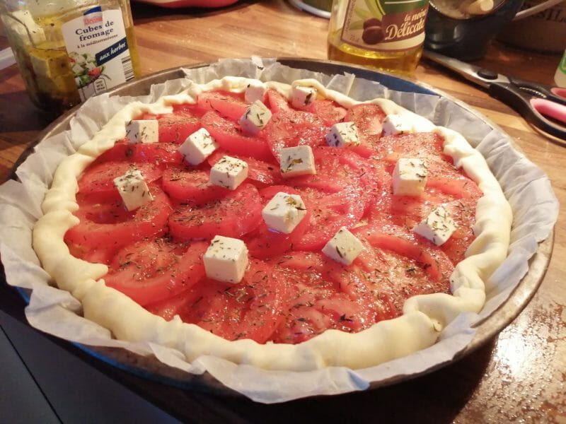 Cliquez pour zoomer ! Tarte tomates et amandes Thermomix par tartinepouki