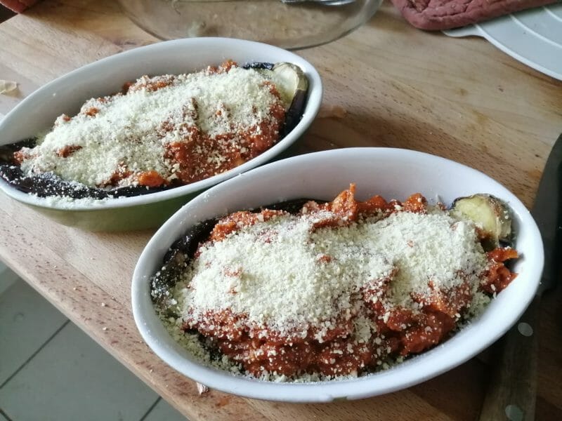 Cliquez pour zoomer ! Aubergines farcies au thon Thermomix par tartinepouki