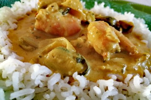 Cliquez pour zoomer ! Curry de crevettes au lait de coco Thermomix par tartinepouki