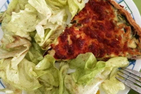 Cliquez pour zoomer ! Quiche épinards et lardons Thermomix par tartinepouki