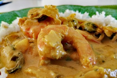 Cliquez pour zoomer ! Curry de crevettes au lait de coco Thermomix par tartinepouki