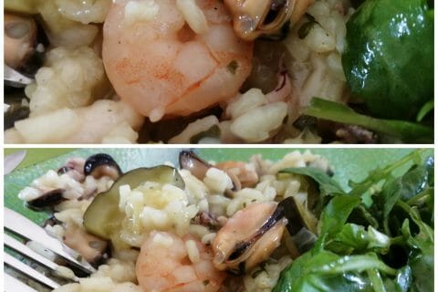 Cliquez pour zoomer ! Risotto courgettes et crevettes Thermomix par tartinepouki