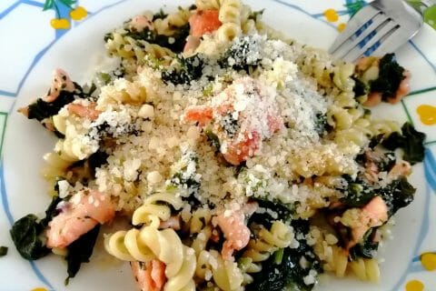 Cliquez pour zoomer ! One pot pasta – épinards et saumon fumé Thermomix par tartinepouki