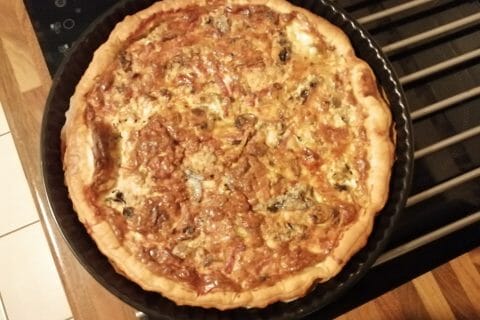 Cliquez pour zoomer ! Tarte champignons et lardons Thermomix par tartinepouki