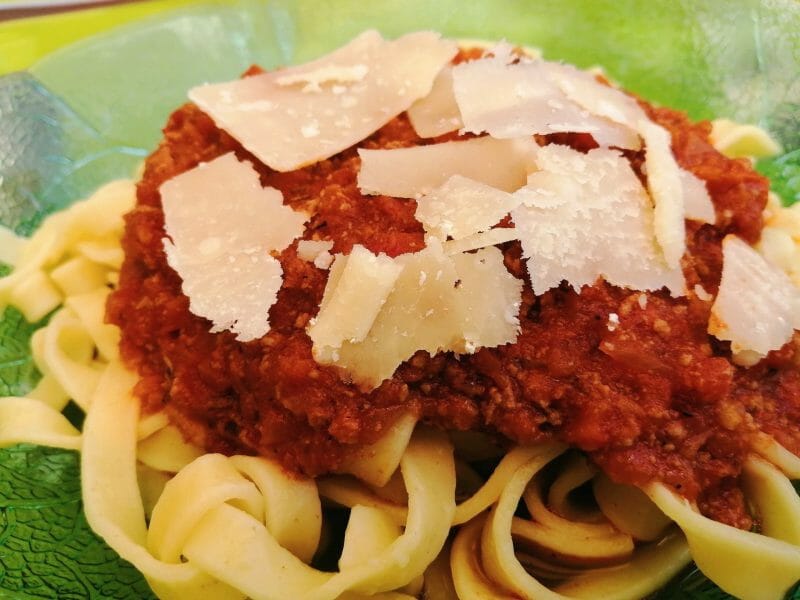Cliquez pour zoomer ! Spaghettis bolognaise Thermomix par tartinepouki