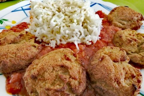 Cliquez pour zoomer ! Boulettes d’aubergines aux pois chiches Thermomix par tartinepouki