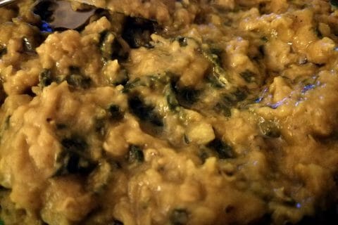 Cliquez pour zoomer ! Dhal d’épinards et de lentilles corail Thermomix par tartinepouki