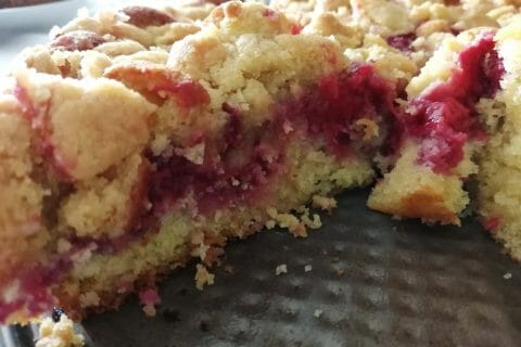 Cliquez pour zoomer ! Crumb cake framboises Thermomix par tartinepouki