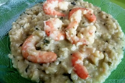 Cliquez pour zoomer ! Risotto crevettes et curry Thermomix par tartinepouki