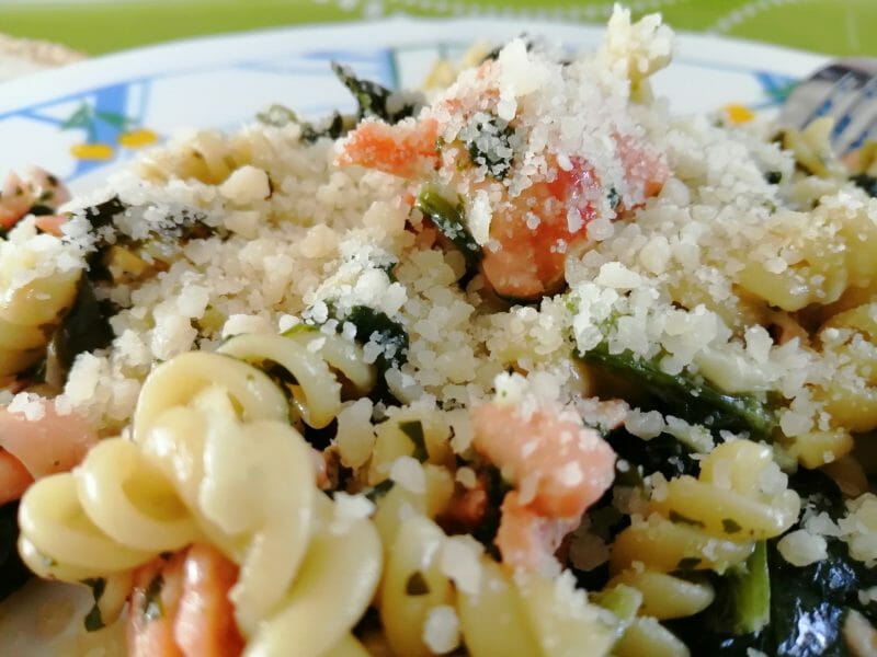 Cliquez pour zoomer ! One pot pasta – épinards et saumon fumé Thermomix par tartinepouki