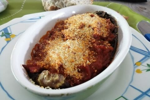 Cliquez pour zoomer ! Aubergines farcies au thon Thermomix par tartinepouki