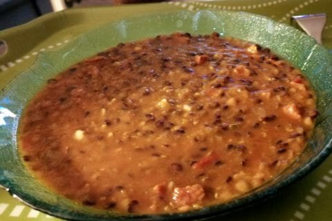 Cliquez pour zoomer ! Soupe de lentilles au chorizo Thermomix par tartinepouki