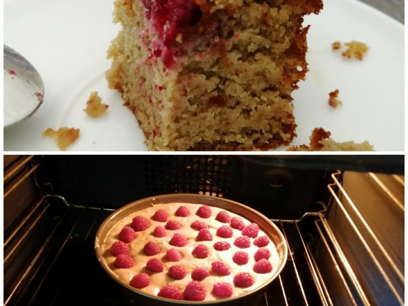 Cliquez pour zoomer ! Gâteau à la ricotta, amandes et framboises Thermomix par tartinepouki