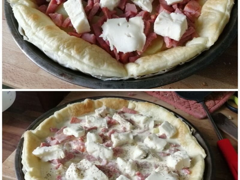 Cliquez pour zoomer ! Tarte gorgonzola et jambon de Parme Thermomix par tartinepouki