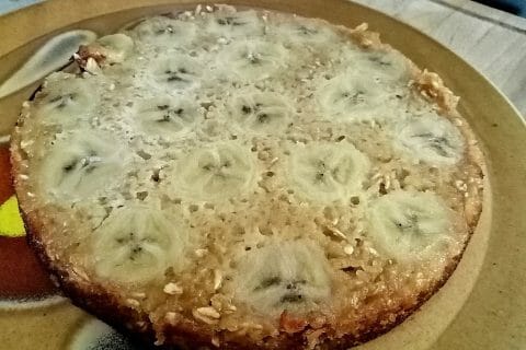 Cliquez pour zoomer ! Gâteau de flocons d’avoine à la banane Thermomix par tartinepouki