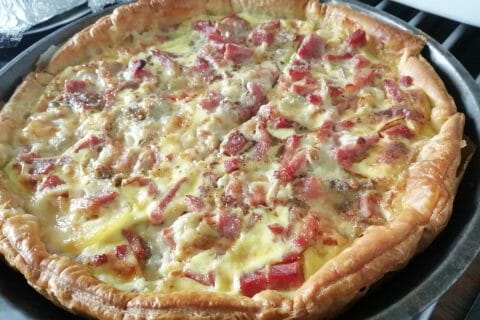 Cliquez pour zoomer ! Tarte gorgonzola et jambon de Parme Thermomix par tartinepouki
