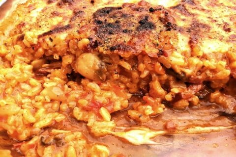 Gratin de riz façon pizza au Thermomix - Cookomix