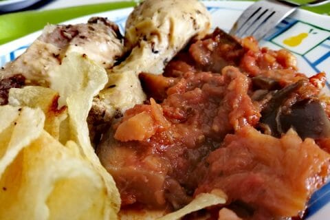 Cliquez pour zoomer ! Mijoté d’aubergines à la tomate Thermomix par tartinepouki