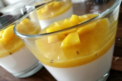 Cliquez pour zoomer ! Panna cotta coco mangue Thermomix par tartinepouki