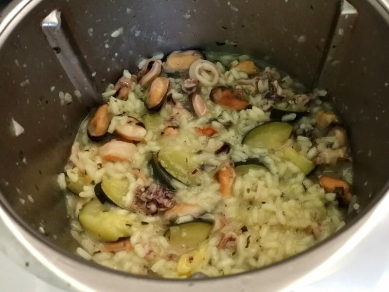 Cliquez pour zoomer ! Risotto courgettes et crevettes Thermomix par tartinepouki