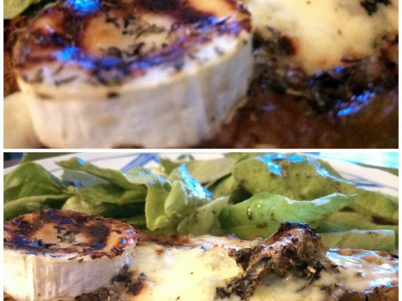 Cliquez pour zoomer ! Tartines échalotes et poires au chèvre Thermomix par tartinepouki