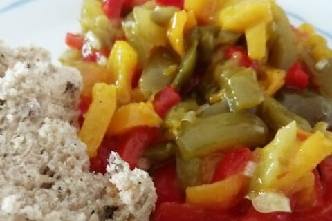 Cliquez pour zoomer ! Poivrons à l’aigre-douce Thermomix par tartinepouki