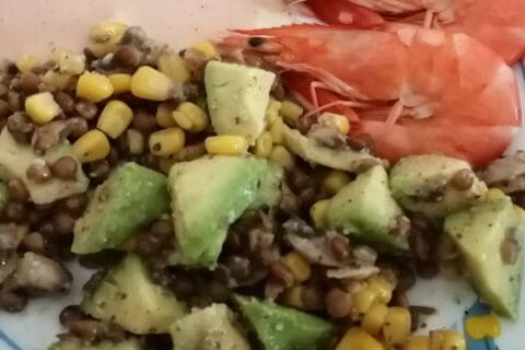 Cliquez pour zoomer ! Salade de lentilles Thermomix par tartinepouki