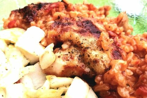 Cliquez pour zoomer ! Gratin de riz façon pizza Thermomix par tartinepouki
