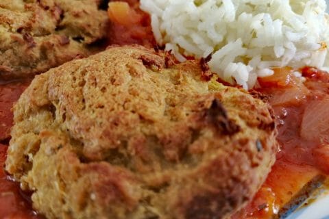 Cliquez pour zoomer ! Boulettes d’aubergines aux pois chiches Thermomix par tartinepouki